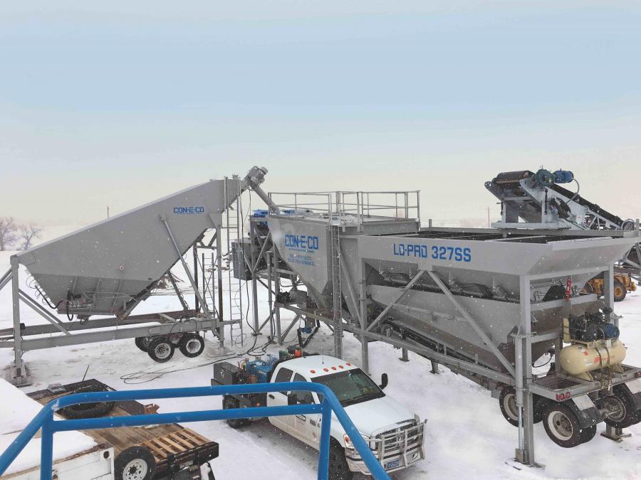 CON-E-CO is displaying this new LO-PRO 327SS batch plant at ConExpo – Con/AGG (March 10-14).