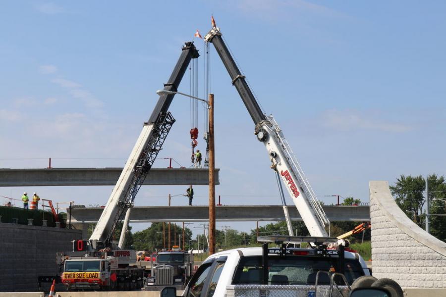 The entire interchange is being redesigned, save for one ramp. Only two remaining structures need to be reconstructed at this point.
(Ohio Department of Transportation photo)