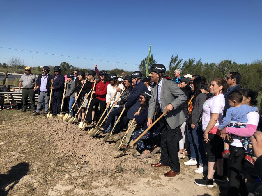 A ground-breaking ceremony was held on Jan. 29 with Rails-to-Trails Conservancy (RTC), the city of Brownsville, and the National Park Service.
(Rep. Filemon Vela photo)