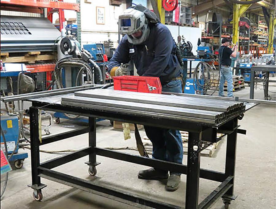 The Towmaster team was able to apply its  knowledge of steel fabrication and engineering expertise to quickly design and manufacture 50 metal IV stands and deliver them to the hospital within a matter of days.