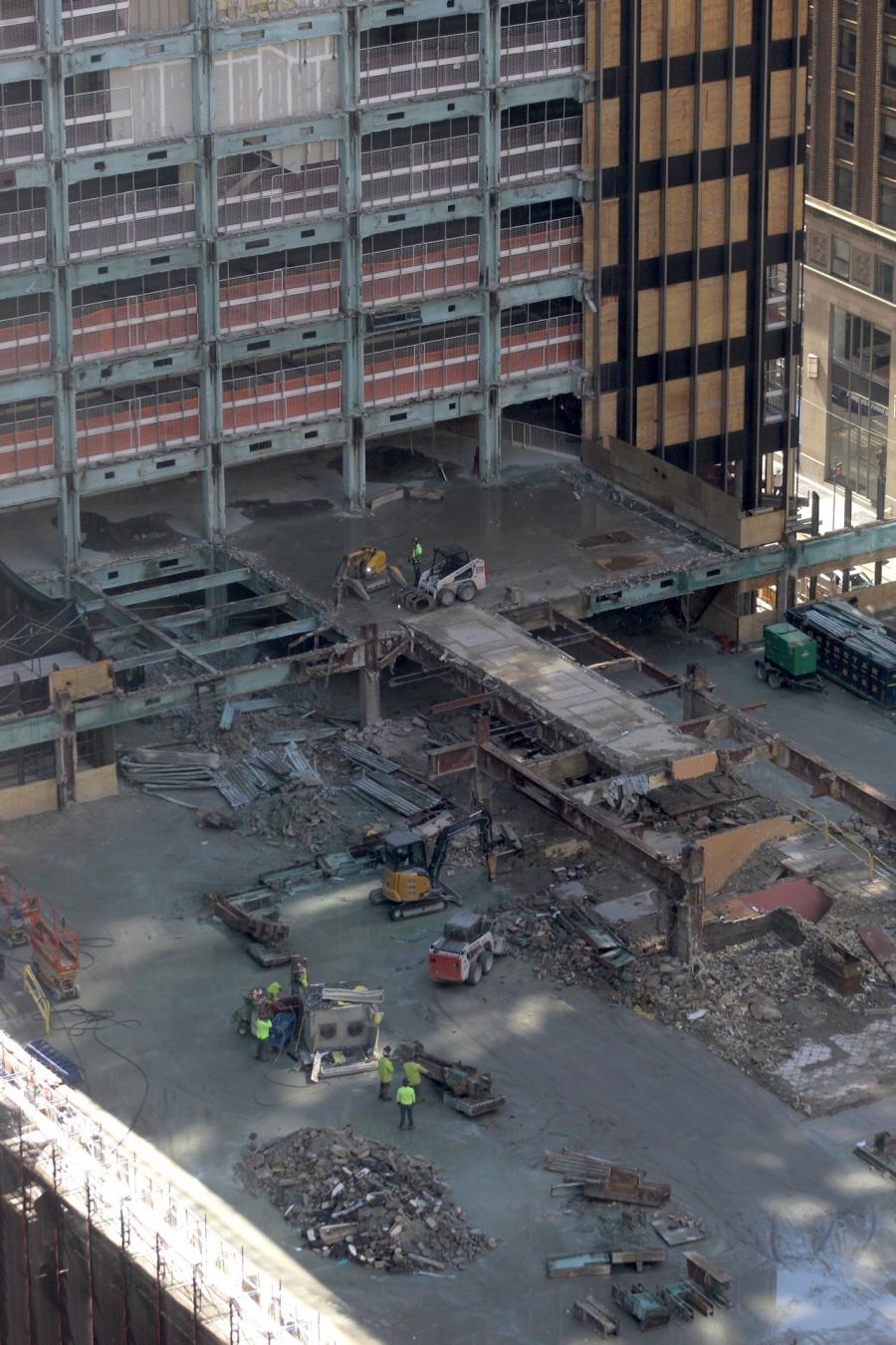 The remaining podium of 270 Park Avenue.  (Michael Young photo)