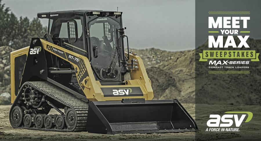 Eligible contractors in the United States and Canada (excluding Quebec) who schedule and complete a demo or walkaround of an ASV machine at an ASV dealer will be entered into the Win an ASV MAX-Series Lease Sweepstakes.