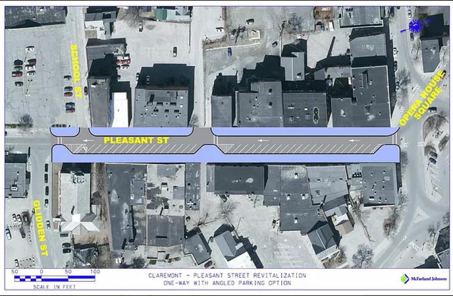 Proposed Pleasant Street layout.