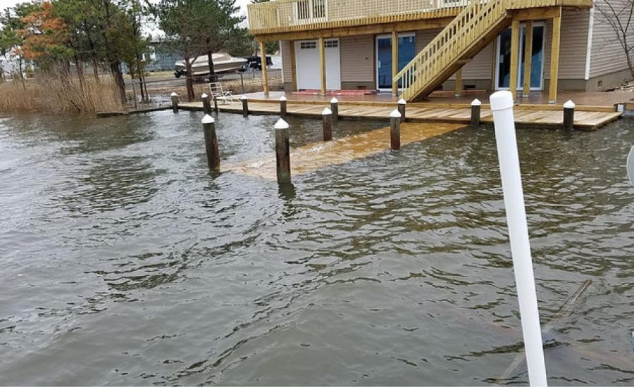Along the back bays, the problem is tied to storm surge pouring through coastal inlets and raising the water surface elevation in the bay. (Patch photo)