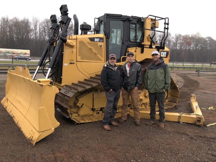 (L-R): Brian Massey, Dylan Smith and Eric Moore, all of Massey Grading & Clearing in Seneca, S.C., inspected this Cat D6T and felt it would suit their needs if they could get it at the right price.