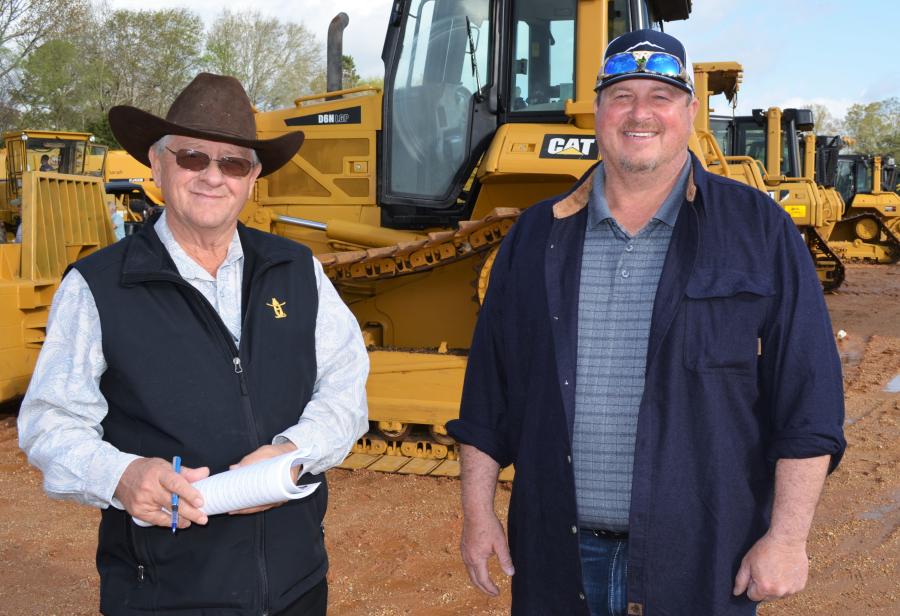 Well-known southeast equipment dealer Robert Mashburn (L) of Mashburn Equipment, Ringgold, Ga., and Brian Parrish were looking to add to their fleets of equipment.  
