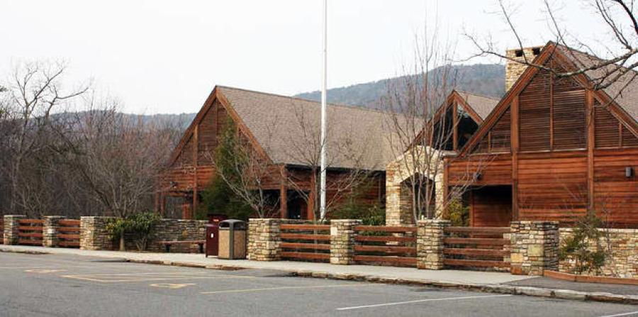 A rustic wood-and-stone building, constructed in 1996, the visitors center shuttered its doors in 2020 to make repairs to weather-related damage to its exterior, according to park officials.