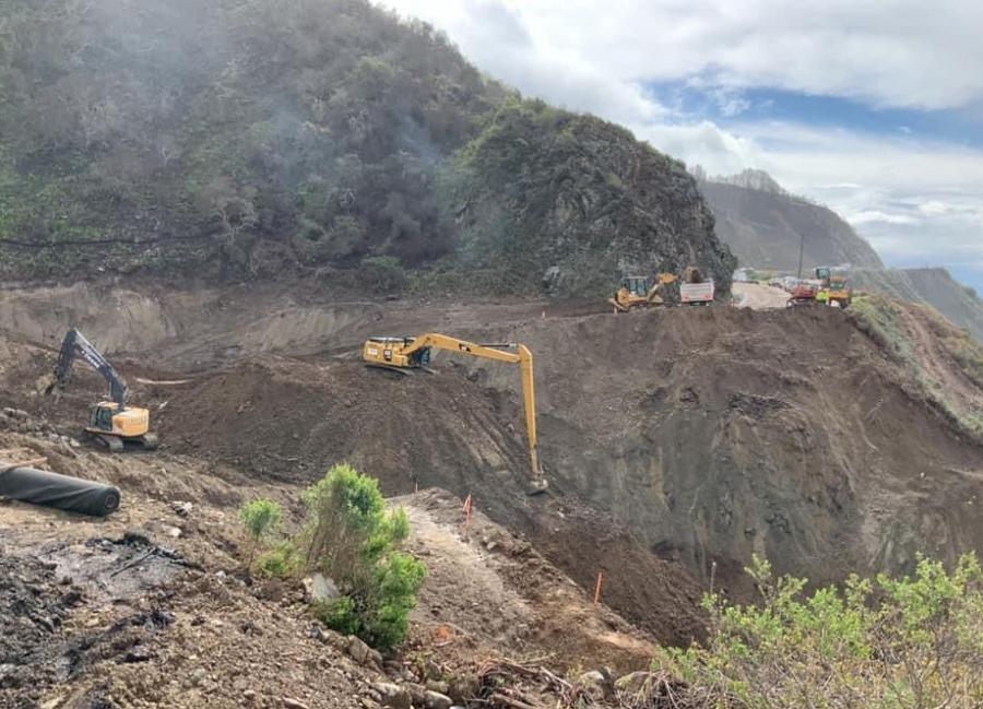 At noon on April 23, two months ahead of schedule, the California Department of Transportation (Caltrans) was able to re-open the highway to traffic.