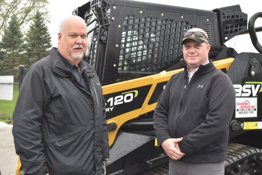 Bob Tracey (L), Baschmann Services sales manager, and Bill Kirsch, Baschmann Services sales representative of the counties of Orleans, Genesee, Wyoming and Alleghany.