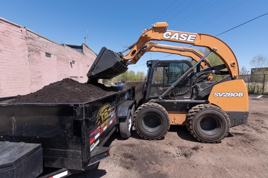 Case Construction Equipment donated the use of an SV280B skid steer to Victory Garden Initiative's 13th Annual Great Milwaukee Victory Garden BLITZ.