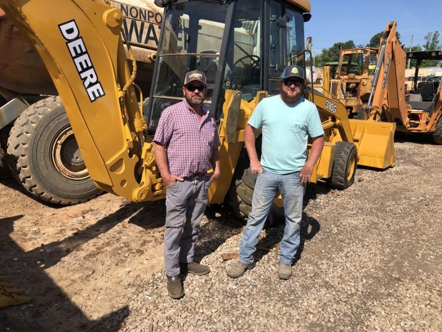 Chris (L) and Justin Rivenbark of Rivenbark Excavating in Wallace, N.C., tested out this John Deere 310G backhoe and thought it would work for their needs. 