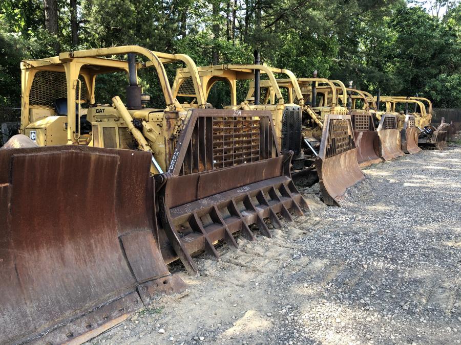 The dozers ranged from a Cat D4H to a D9G.
