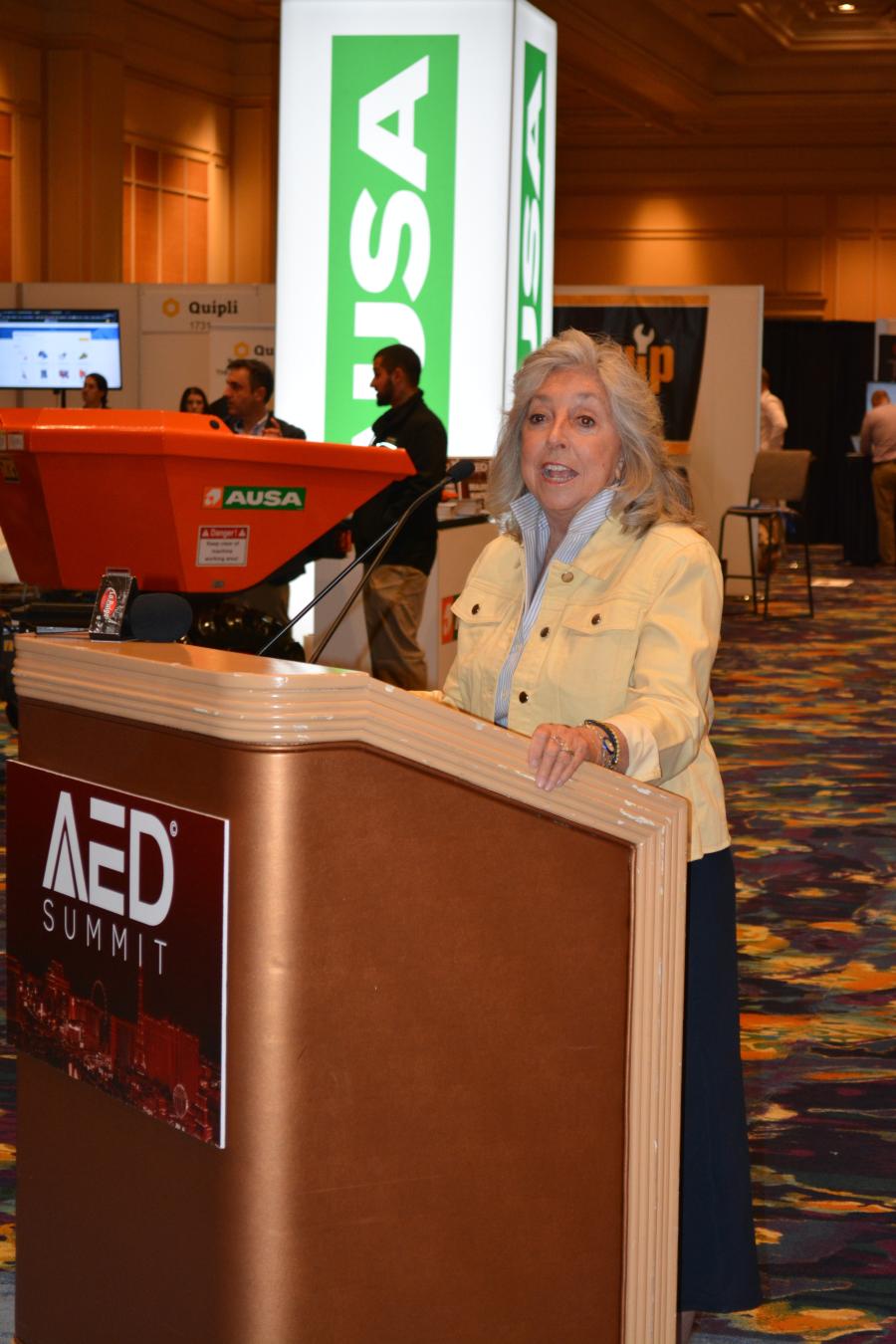 Nevada Congresswoman Dina Titus, during her formal press conference at CONDEX, expresses her confidence in Congress’ ability to find a compromise in the infrastructure bill.
