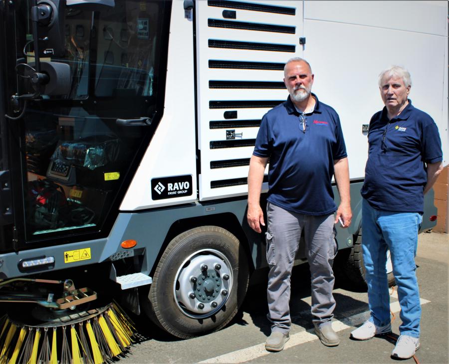 Jimmy Sammaro (L) and Jerry Gannon of Northeast Sweepers and Rentals have the sweepers you need for sale or rent.