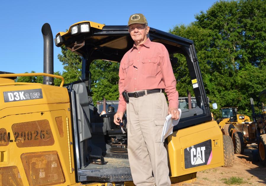 This 91-year-old timberman from Southern Timber Company, Enterprise, Ala., attended the JM Wood Montgomery, Ala., sale site for first time. He specifically came to the auction looking for a smaller sized Cat dozer.