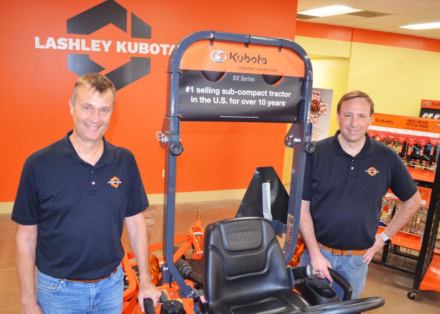 Jeff Lashley (L) serves as Lashley Kubota’s controller and Ken Lashley serves as the company’s general manager.