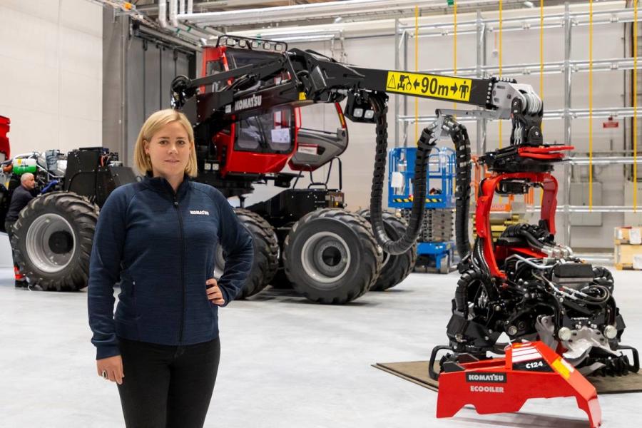 Anna Fredriksson, plant manager, Komatsu Forest