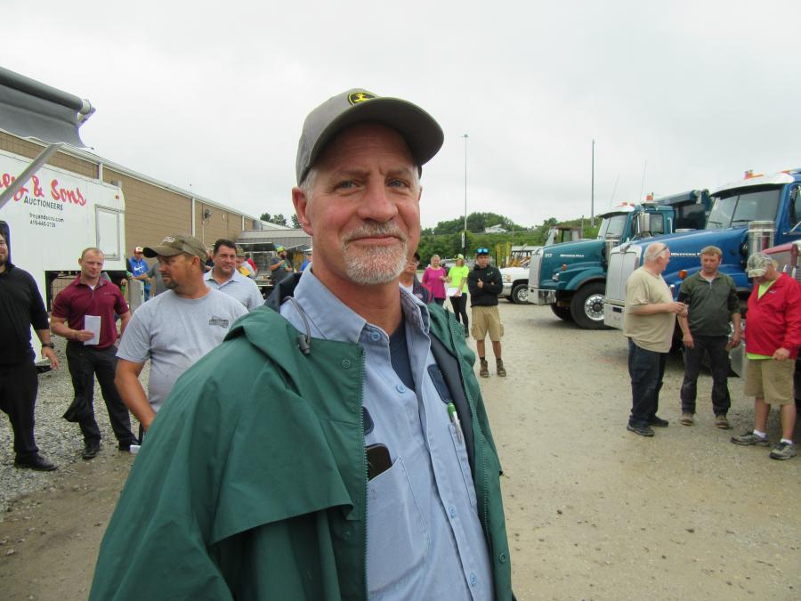 Dan Lostoski, owner of Beck Sand & Gravel, was pleased to have placed the winning bid on a Western Star truck. 
