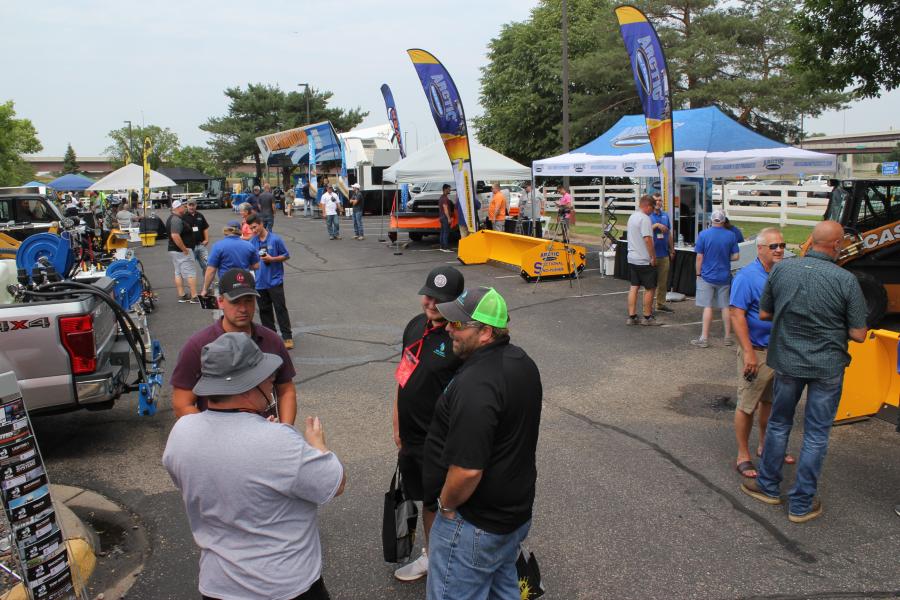 The trade show potion of the events featured indoor and outdoor equipment displays where exhibitors showcased the latest in products, equipment and services including snowplows and spreaders, de-icing materials, software systems and trucks, as well as compact and large equipment.