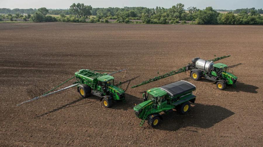 New John Deere 800R Floaters with air boom, updated dry spinner spreader and liquid systems.