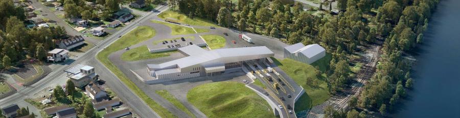 The U.S. General Services Administration (GSA) has officially broken ground on a $71.7 million Land Port of Entry (LPOE) project at the international border crossing between Madawaska, Maine, and Edmundston, New Brunswick in Canada. (GSA rendering)