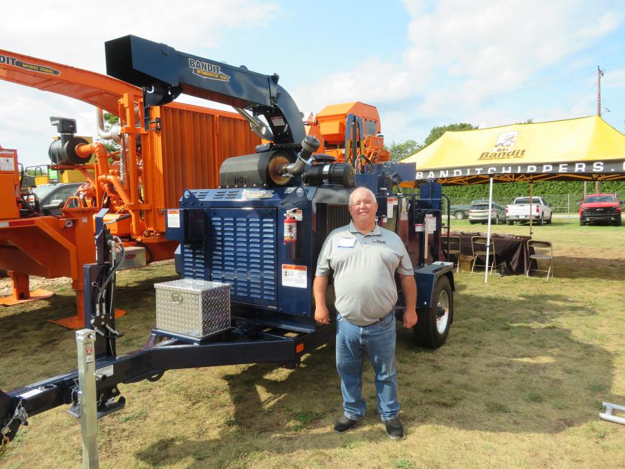 Rob Faber of Bandit Industries brought the Bandit Intimidator 19XPC chipper and the Bandit 3590XL whole tree chipper.
