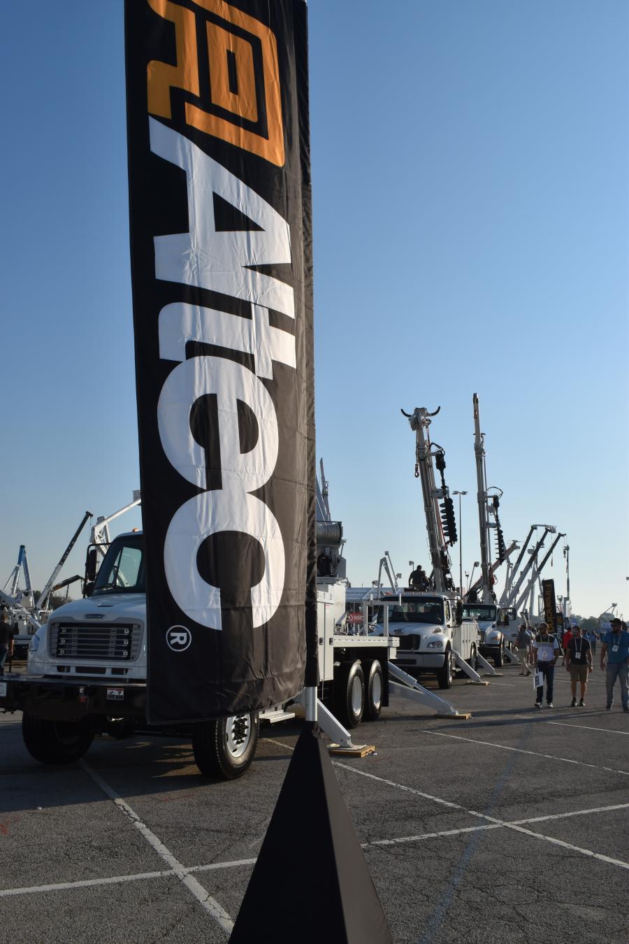 With one of the largest outdoor exhibits at the show, and certainly one of the busiest exhibits, Altec is an industry-leading provider to electric utilities, telecommunications, tree care specialists and contractors.
