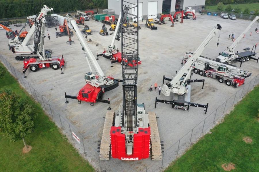 The event was held not only to showcase the company’s crane lines in Carlisle, including Link-Belt,  Maeda and Shuttlelift, but also equipment from its earthmoving division, which includes Link-Belt and Mecalac.