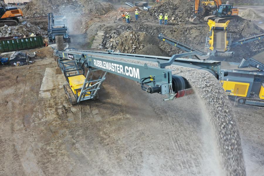 The two-day event, held at Winzinger’s Recycling yard in Franklinville, N.J., featured several of Rubble Master’s line of impact crushers, jaw crushers, scalping and incline screens as well as the new RM120X impact crusher.
