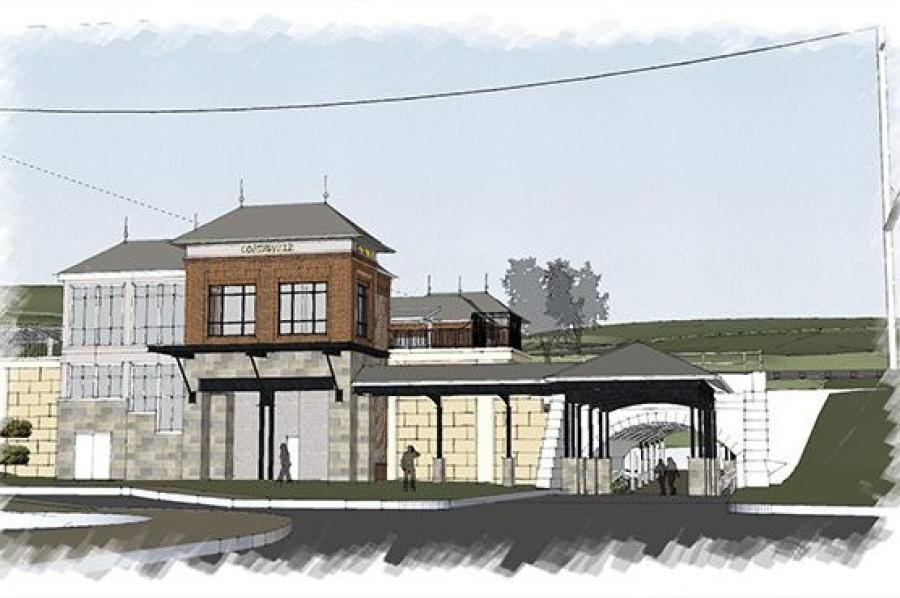 Construction of the new Coatesville train station is slated to get under way later this year and expected to be completed by 2025. (PennDOT rendering)