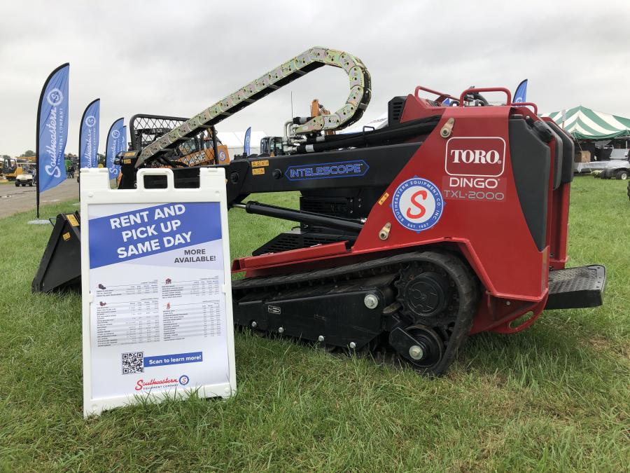 Southeastern Equipment Co. represents the Toro line up including trenchers, stump grinders, mud buggys, concrete and mortar mixers and the Toro Dingo walk-on skid steer and attachments.