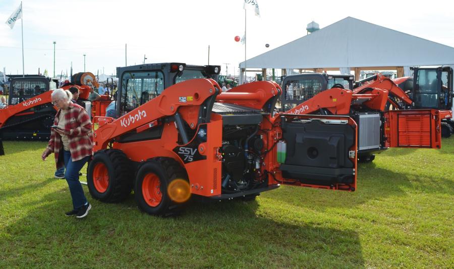 At this show, Kubota always has an incredible selection of machines for the farming, construction and turf industry, with many dealership and manufacturer representatives coming out to promote the entire line.