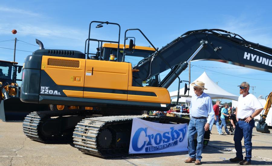 Crosby Equipment, based in Douglas, Ga., brought in a nice collection of Hyundai excavators and wheel loaders and Link-Belt excavators.   
