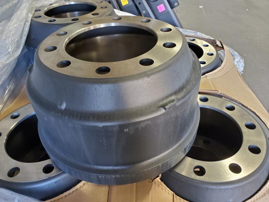 Shown here is a new brake drum.