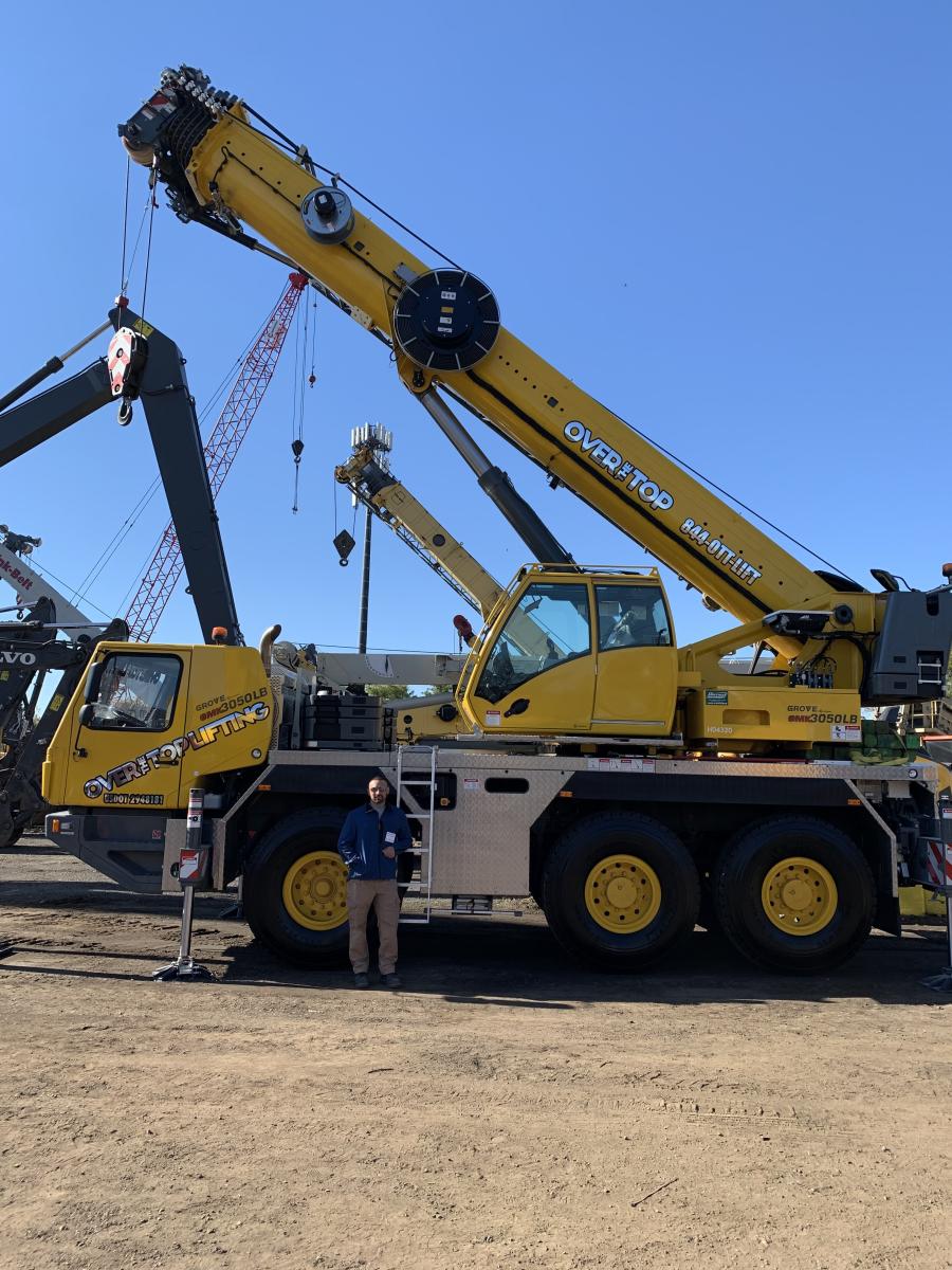 Marc Vernto, president of Vento Engineering, Locust Valley, N.Y., was interested in the Grove GMK3050 all-terrain crane.