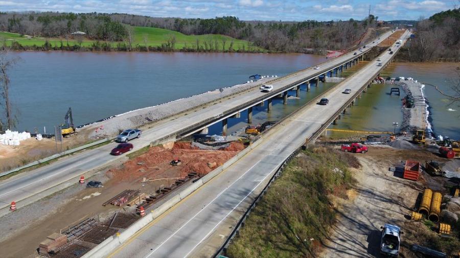 This initiative is replacing and widening the existing I-20 bridges over the Augusta Canal and Savannah River within the city of Augusta, Ga. (Richmond County) and the city of North Augusta, S.C. (Aiken County) to improve safety and operations along I-20 that links the two states.