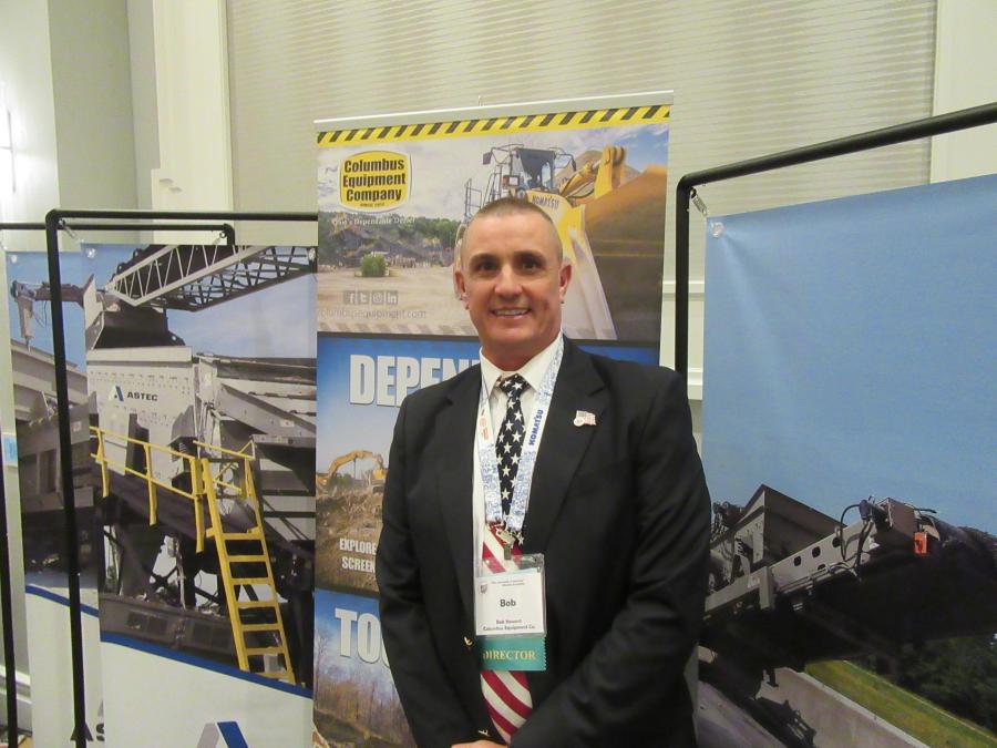 Bob Stewart of Columbus Equipment Company’s environmental division discussed his company’s lineup of Komatsu, Astec, CBI (a division of Terex) FAE, Rotobec and Terex Ecotec equipment.