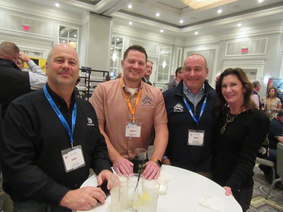 (L-R): Murphy Tractor and Equipment’s John Fork was joined by Hoyt Wire Cloth’s Landon Frankart and Matt and Lynn Hurd.