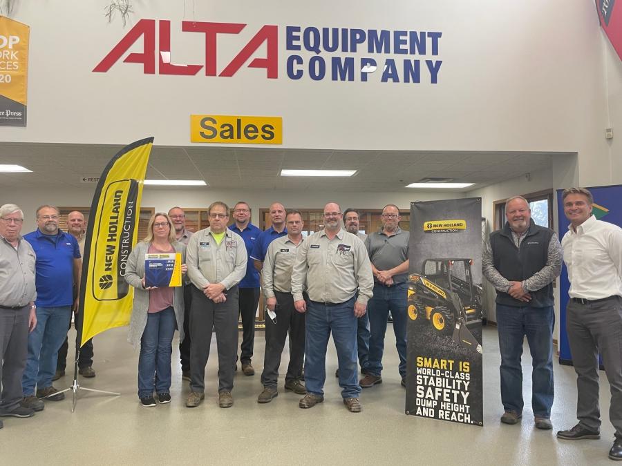 New Holland has awarded Alta Equipment Company its President’s Club Award.