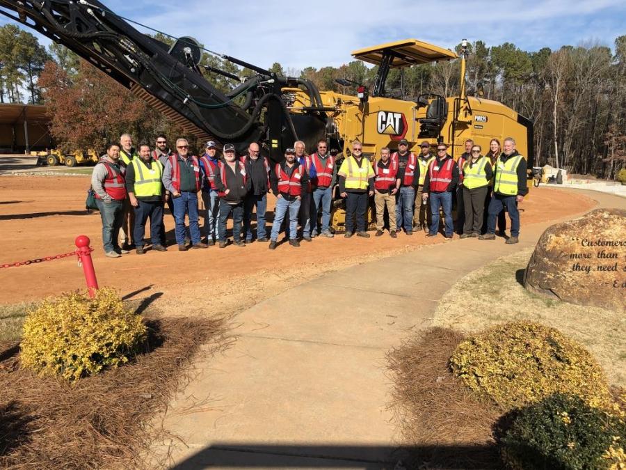 Caterpillar dealers and contractors from across the United States gathered in Clayton, N.C., to learn about the manufacturer’s line of cold planers.
