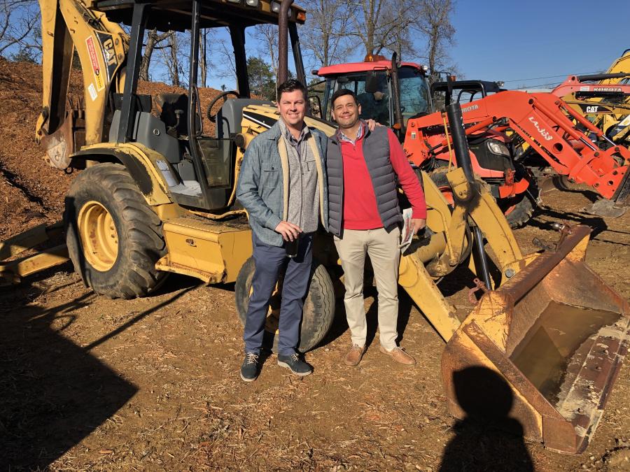 Joseph May (L) and Hunter Clark, both of National Credit Funding in Charlotte, N.C., which specializes in heavy equipment finance up to five million dollars. 
