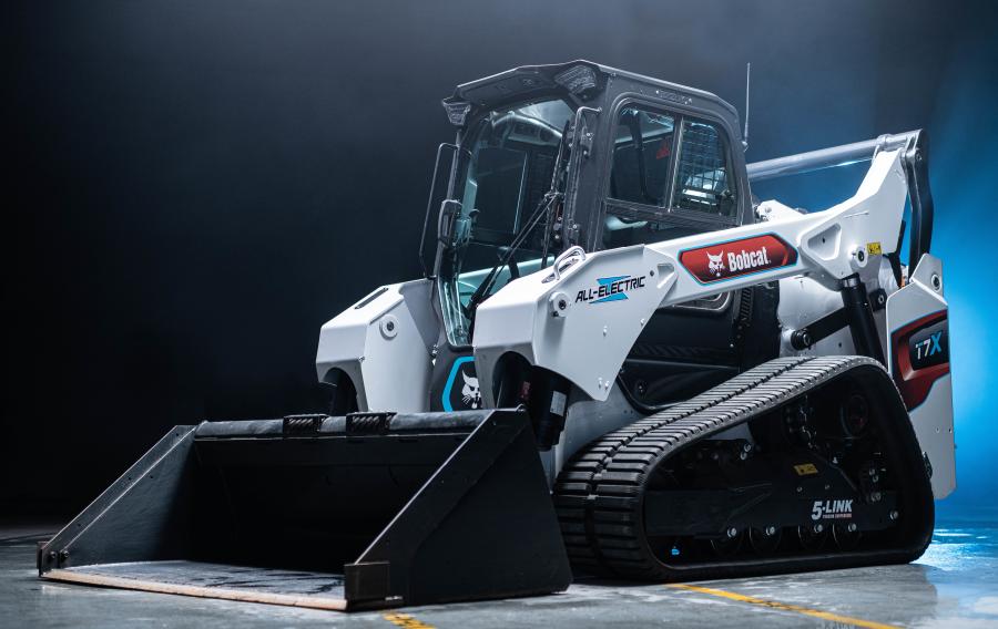 The Bobcat T7X is the world's first all-electric compact track loader. This machine is fully battery-powered, built to be more productive from the ground up with electric actuation and propulsion, quieter with high-performance torque and more powerful than any diesel-fueled track loader that has ever come before it — all while eliminating any carbon emissions.