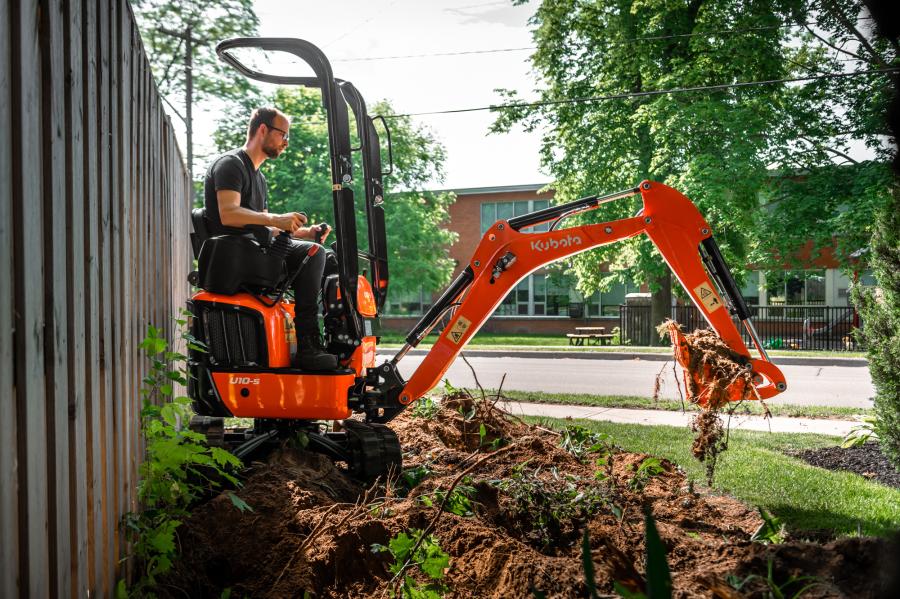 Kubota's K008-5 conventional tail swing and the all-new U10-5 minimal tail swing compact excavators will be available at dealerships this spring.