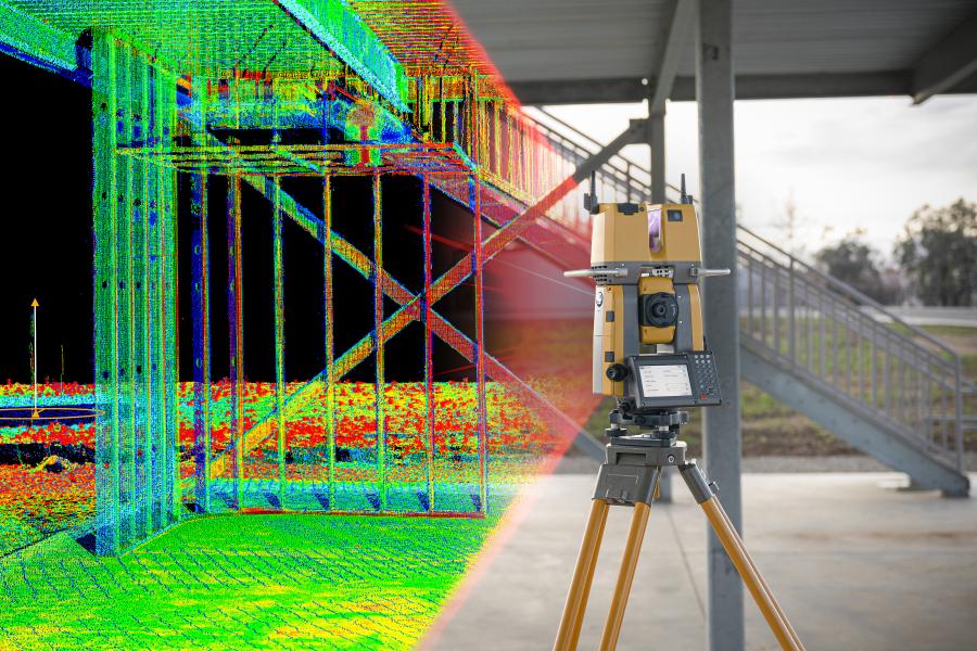 The GTL-1200 solution combines the power of a robotic total station with a laser scanner, enabling users to perform digital layout and capture high-resolution 3D scans, all with a single setup.