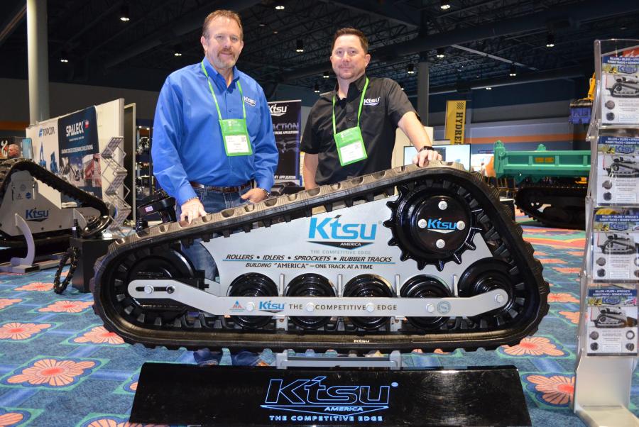 Charlie Perry (L) and Josh Sumrall of KTSU, based in the Jackson, Miss., area brought in a great looking display of KTSU undercarriage products.  