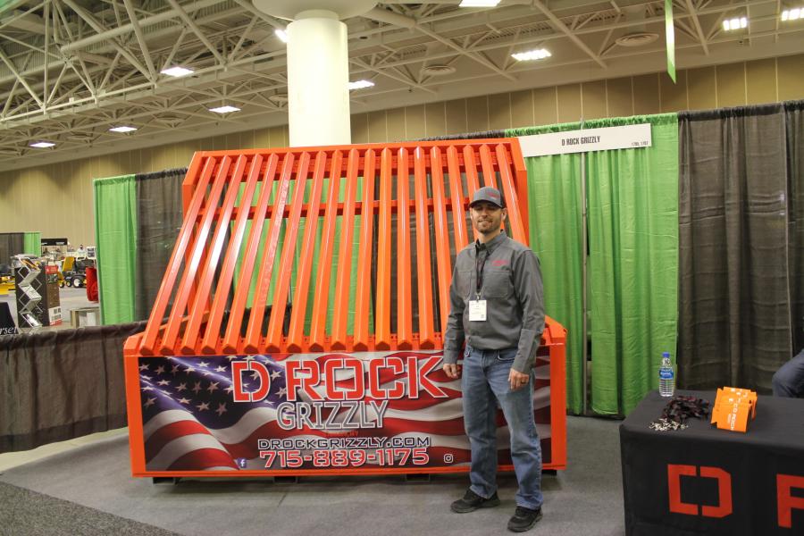 Jeff Wagoner, owner of DRock Grizzly in Argonne, Wis., is a first-time exhibitor at the Green. DRock offers separating solutions with its lineup of rugged, durable rock grizzly’s. 
