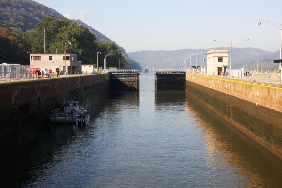 Money from the Infrastructure Investment and Jobs Act (IIJA) includes funds dedicated to the critically needed Upper Ohio Navigation project. (U.S. Army Corps of Engineers Pittsburgh District photo)