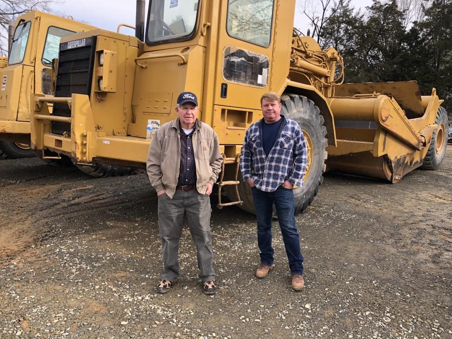 Qaian (L) and Terry Sudduth of Sudduth Developers in Greer, S.C., planned to bid on the Cat 621E scraper to use on a project they just landed back home.
