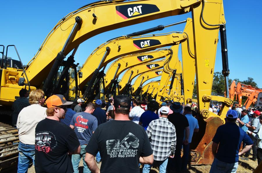 Everyone needed excavators and the fast and furious bidding proved it.
