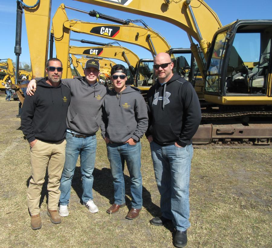 In from North Carolina, Vision Infrastructure Development’s Bobby Hardy along with sons, Christian and Tripp Hardy, and Bradley Evans came to the auction in search of equipment bargains. 
